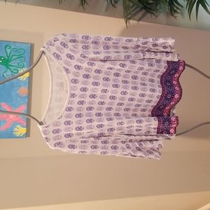 ❤️5for$12 Justice purple top size 12